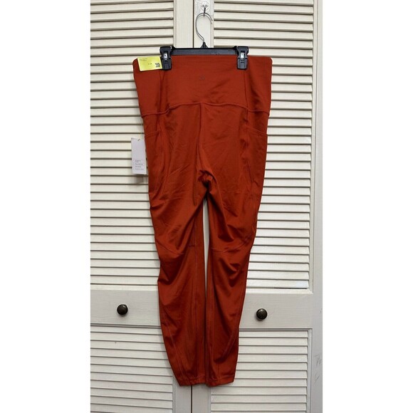 All In Motion sz XXL Sculpted Linear High Rise 7/8 Legging Orange 25" Inseam 06 - Picture 1 of 5